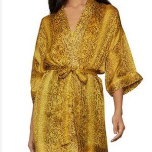 BCBGMAXAZRIA Light Sulphur Python Wrap Jacket NWT Size M/L
